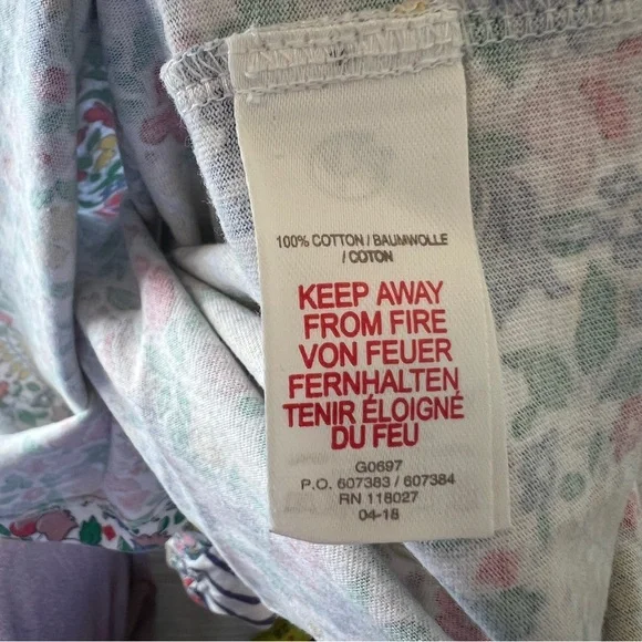 Mini Boden Floral Stripe Long Sleeve Top Girls 9-10Y cotton top - Picture 6 of 6